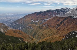 Ausblick auf die Berge in Italien