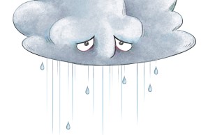 Depressionen bei Kindern_eine Regenwolke
