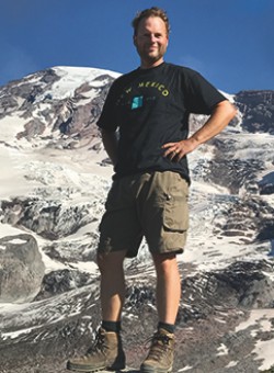 Keine Angst vor dem Vulkan: Dirk Rüpke am Mount Rainier, Washington State