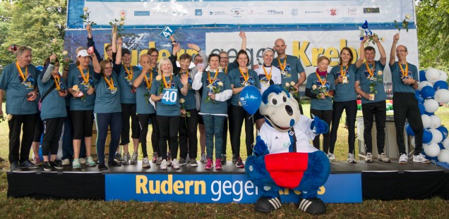 Die Gewinner der Patiententeams - Herzlichen Glückwunsch! HSV Dino Hermann unterstützte das Rennen